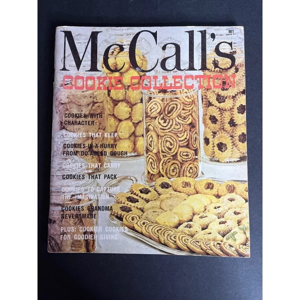 Vintage Mccall's Index & Recipe Cook Books Cookie Collections Set of Two